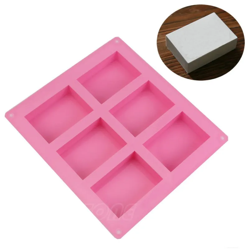 

DIY Handmade Silicone Soap Mold Oval Making Baking Cupcake Cake Mould DIY Handmade Soap Moulds - Cake Pan Molds for Baking, Pink