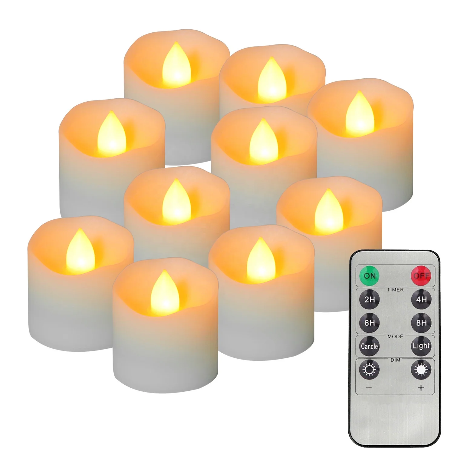 

New electronic candle 10 key remote control timing simulation luminous candle LED electronic candle factory wholesale