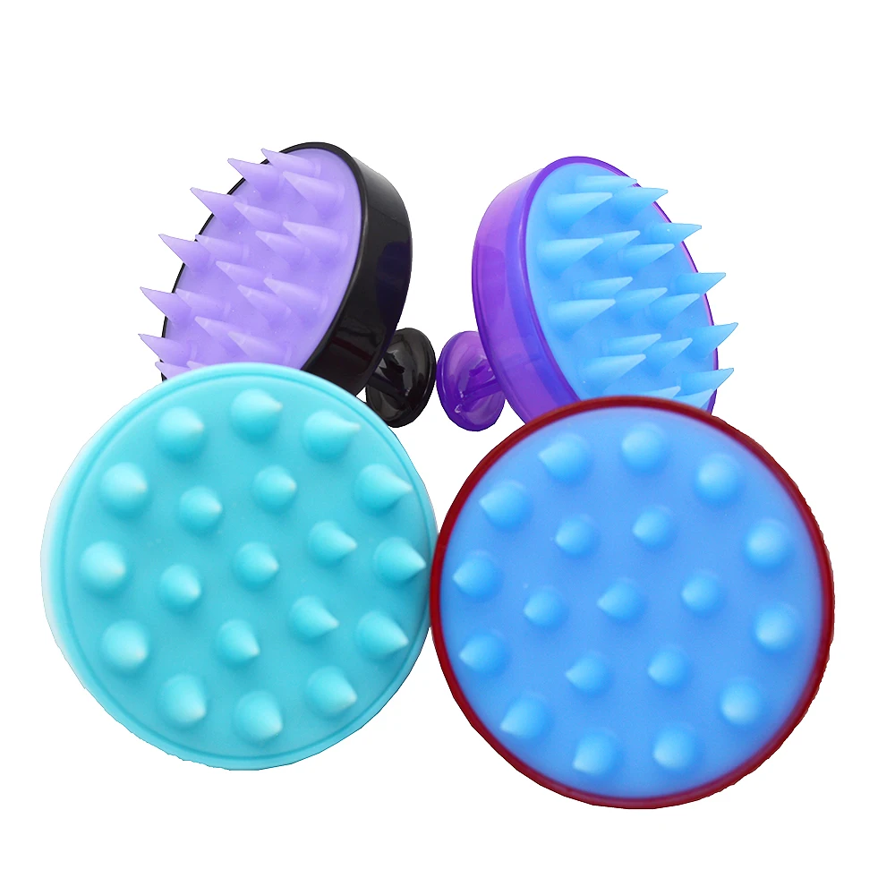 

Costom Logo Massage Shampoo Hair Brush ABS Material Shampoo Brush Scalp Massager, 8 colors