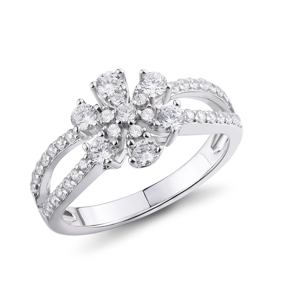 

white ring fashion jewelry 925 sterling silver Ring Romantic Rings Engagement Female Gifts Fine Jewelry
