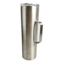 

Hot Tumbler skinny with handle Stainless steel tumbler double wall vacuum insulated 20oz skinny tumbler with handle