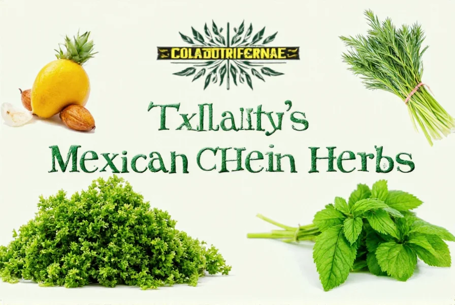Taco platter with herbs
