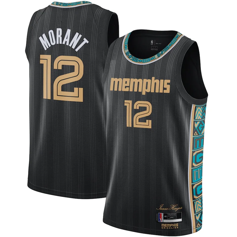 

2021 Hot sale city edition Grizzlies Jersey Ja Morant #12 quick dry basketball jerseys wear pba basketball shirt uniform