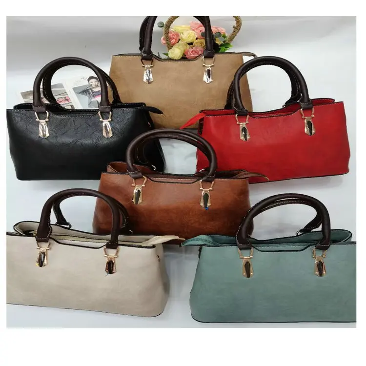 

4.68 Dollar Model A8-028 New Arrival Large Bucket Shoulder Leather Handbags For Women, Mix