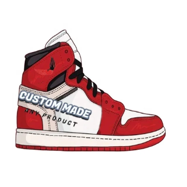 

Retro custom fashion sneakers brand shoes OG Chicago jordan 1 basketball shoes OEM, Any