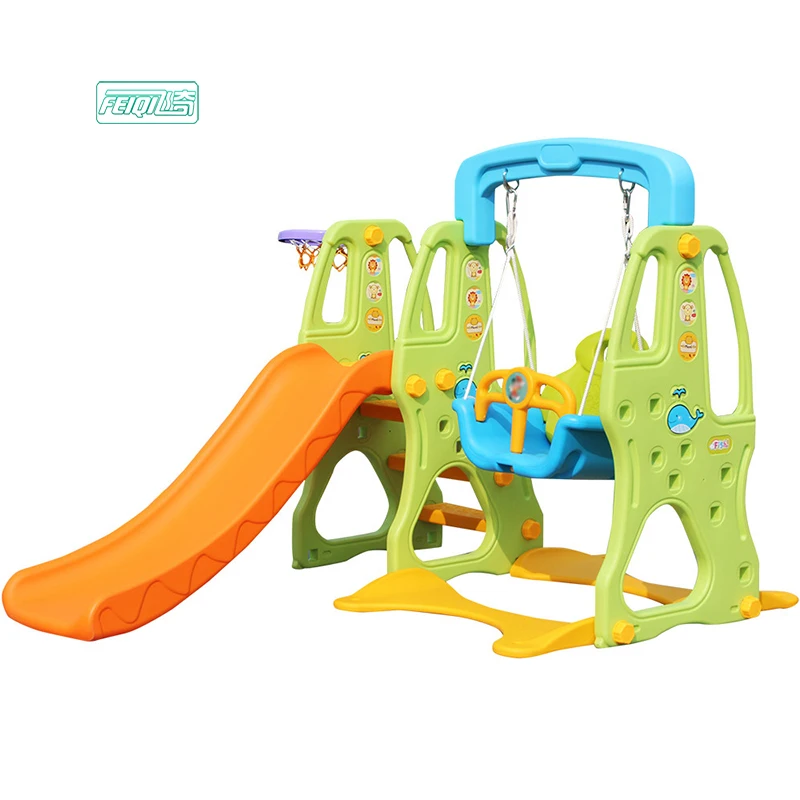Outdoor Playground Plastic Swing And 