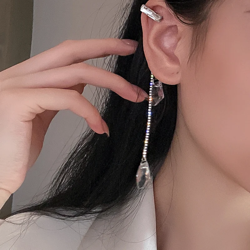 

trendy fashion drop tassel crystal earrings party
