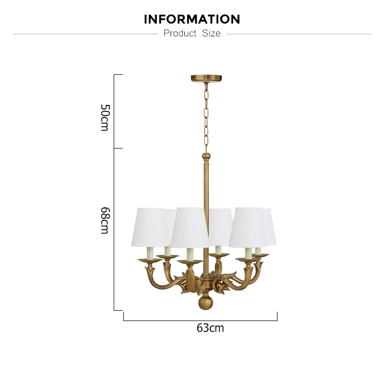 decoration brass chandelier