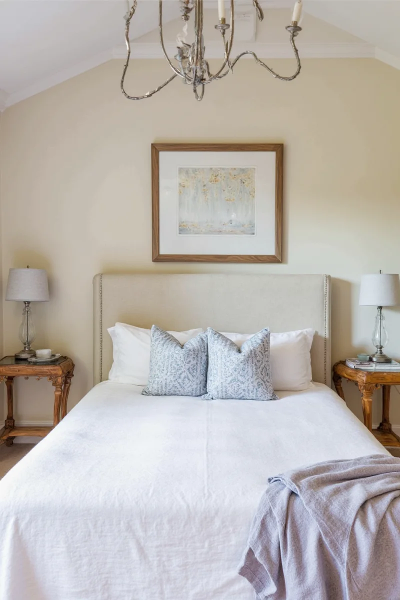 Mirrored walls in a small bedroom