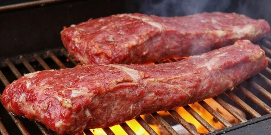 Ribs resting on a cutting board