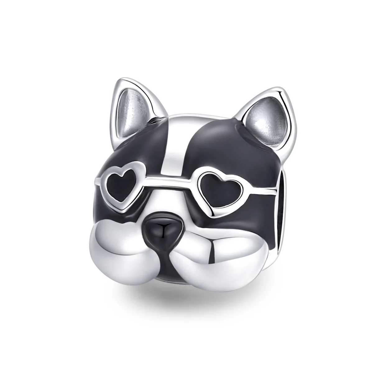 

Cute bulldog charm fit bracelet making 925 silver animal jewelry charm