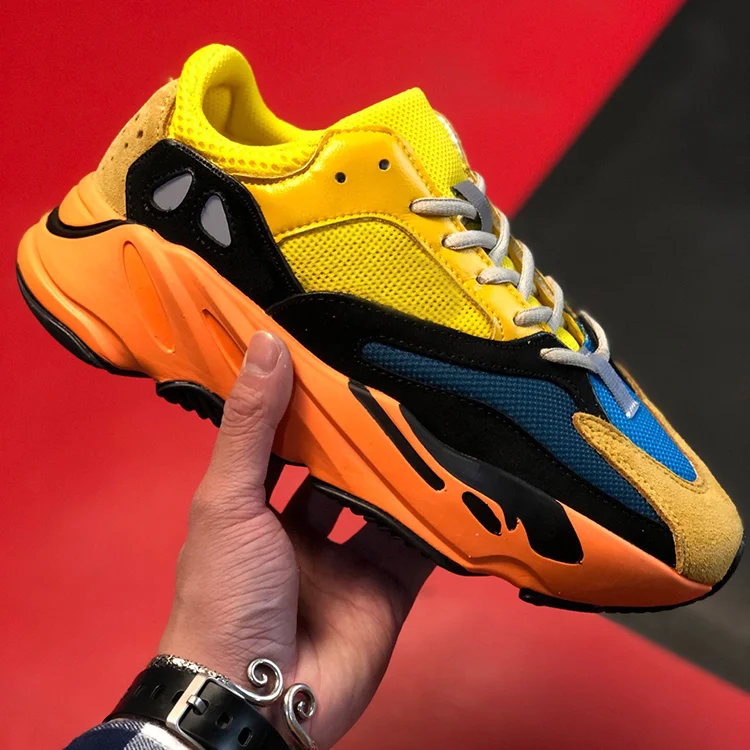 

Hot Sell Inertia Giay Original Stock X Yeezy 700 V2 Sun Yellow Orange Boots Mnvn 3m Reflective Runner Sneakers Sport Shoes