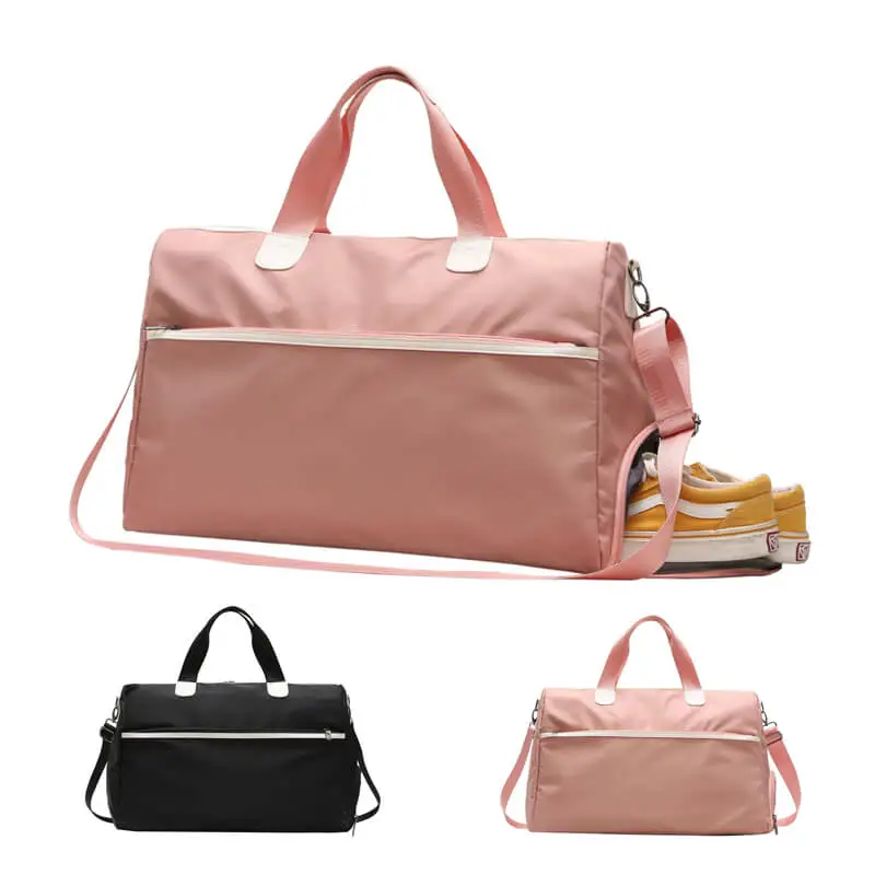 

V-011 New fashion designer sports gym tote bag duffle weekend travel bag with shoe compartment