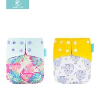 

Happy Flute Baby Cloth Diapers Washable Pocket Nappy with microfiber insert Reusable Cloth Diaper Covers