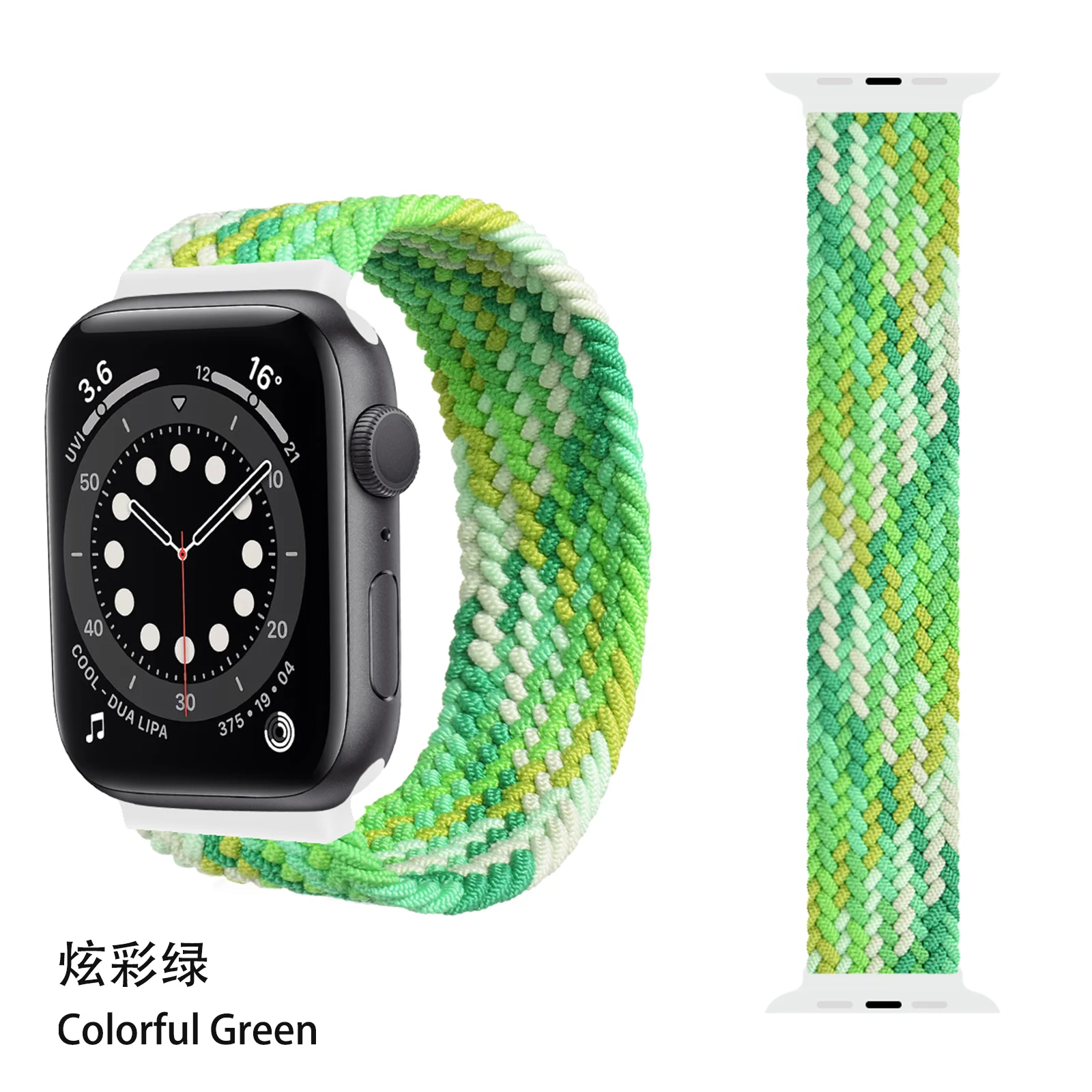 

Nylon Loop Apple Watch Series 7 6 5 Strap Woven Smart Watchband Tempered Glass Protective Case for iWatch 38 40 41 42 44 45