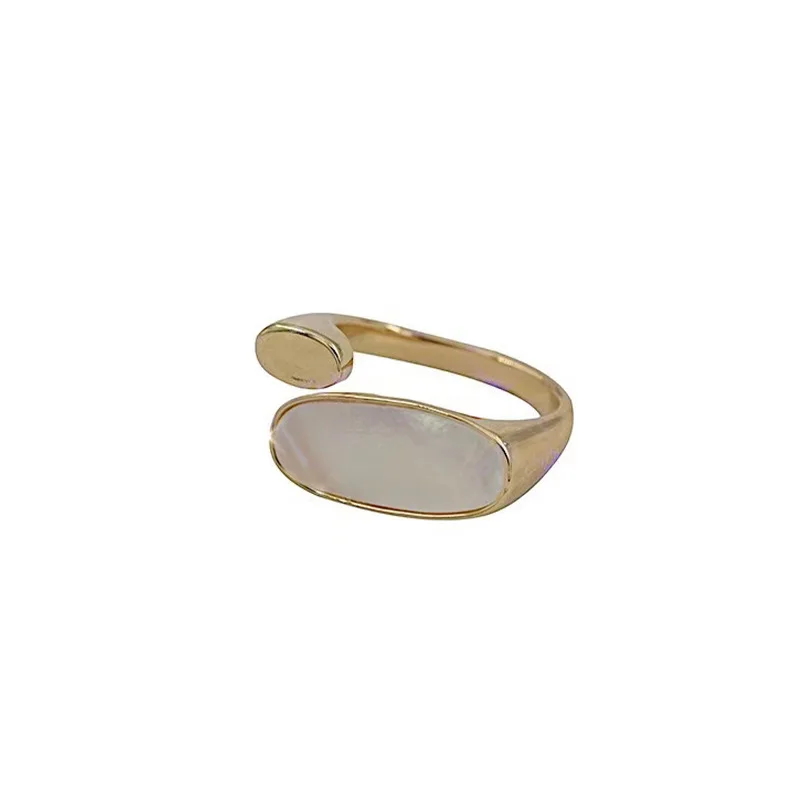 

New Trendy anillo de compromiso bague ajustable plaque or open ring