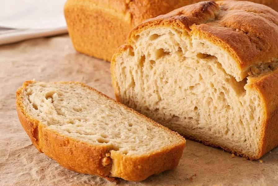 Perfectly baked cinnamon bread loaf fresh from a bread machine with golden crust and visible cinnamon swirls