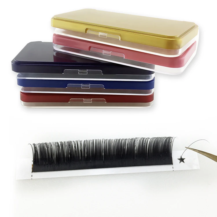

Private label eyelash extensions premium korea fiber classic eyelash extension trays, Natural black