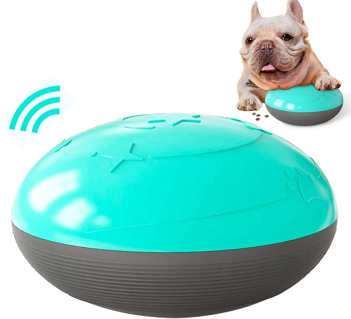 

Hot Selling Squeaky Pet Chew Ball Dog Interactive Toys Dog Food Dispenser Slow Feeder Dog Treat Toy
