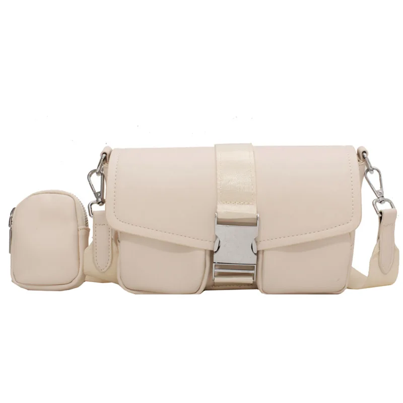 

Best selling Nylon shoulder bags women sling bag set PU leather handbags ladies