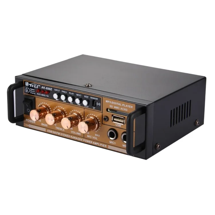 

HiFi Stereo Professional Audio Power Amplifier Digital Player with Remote Control