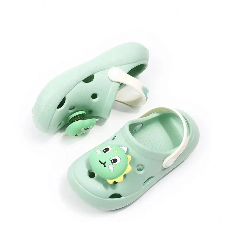 

2021 Funny anti-slip hard-wearing comfortable holes kids garden shoes children clogs, Pink/yellow/blue/green