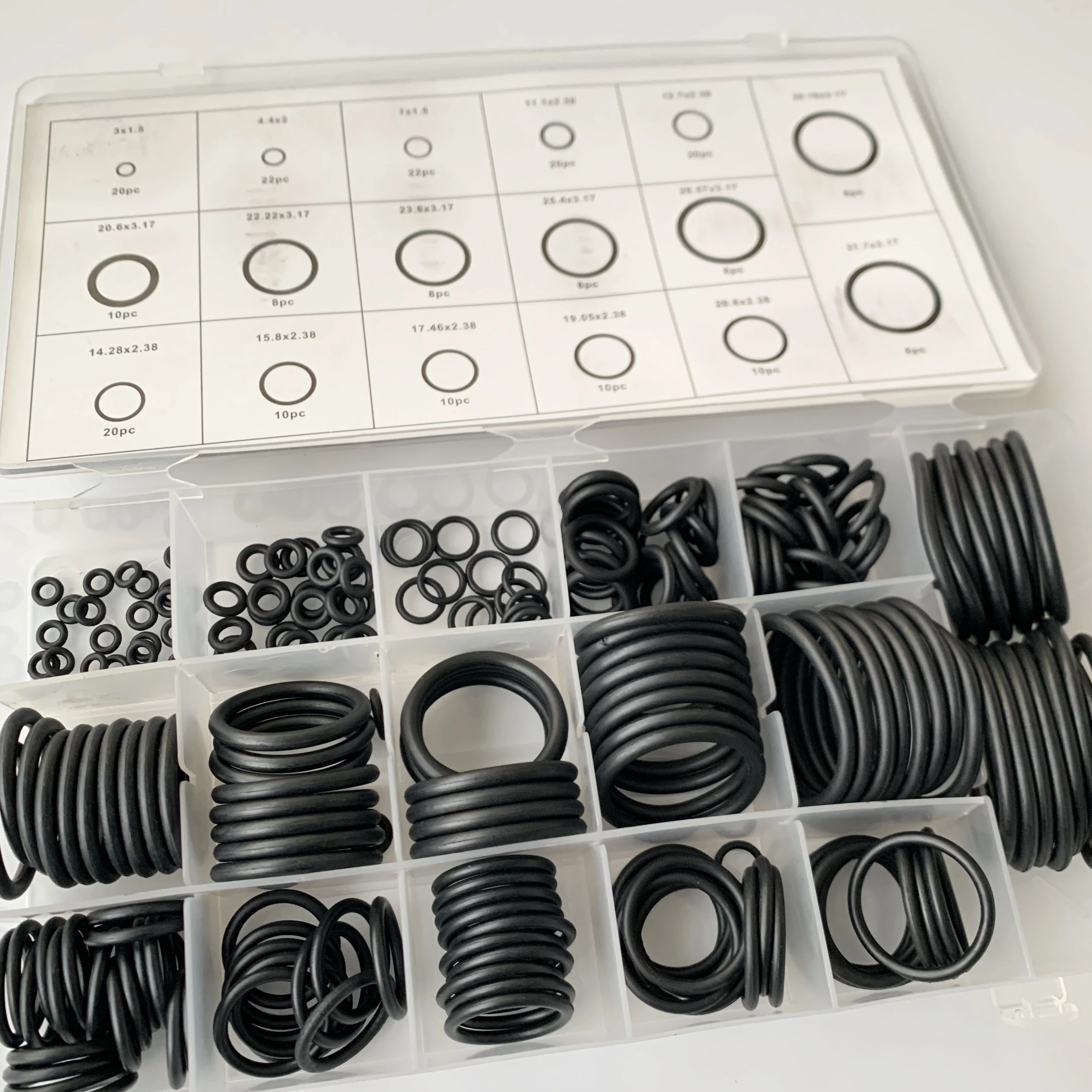 Impa 813072 17 Sizes 222 Pieces Synthetic Rubber O Ring Kits Buy O