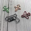 Good Character Special Shape For Office Work Stationery Cheap Factory Make Clip Golden Airplane Paper Safe Material Clips