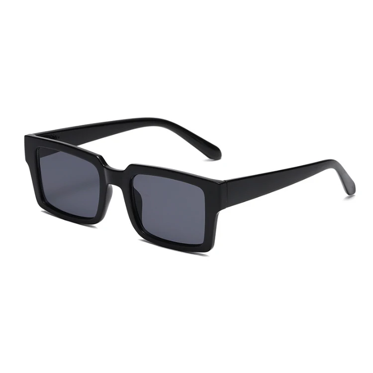 

Retro Vintage 90s Sun glasses Cheap Solid Thick Rectangle Men Women Fashion Trendy Sunglasses