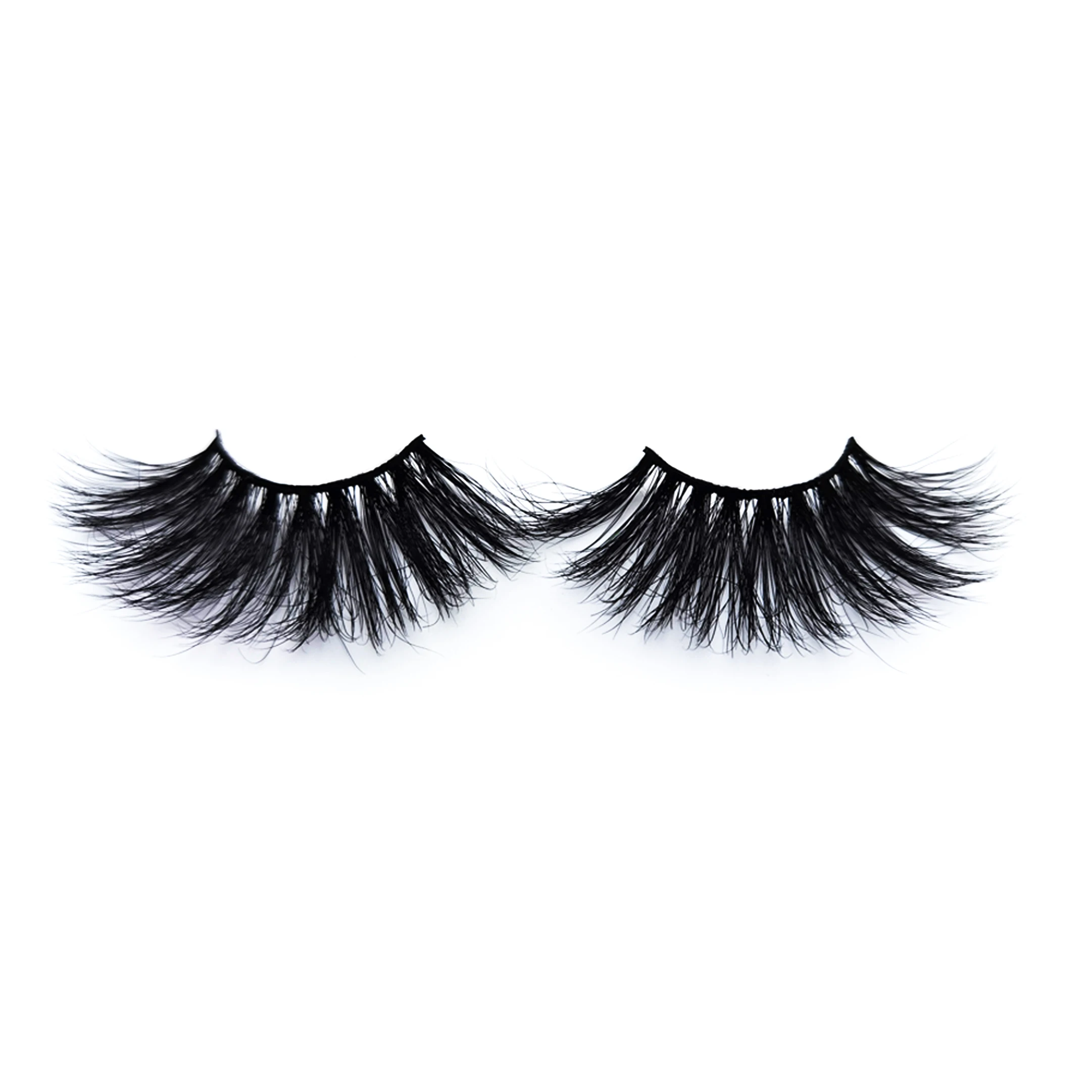 

2021 new arrivals 25MM long 100% mink eyelashes vendor sample lashs, Black color