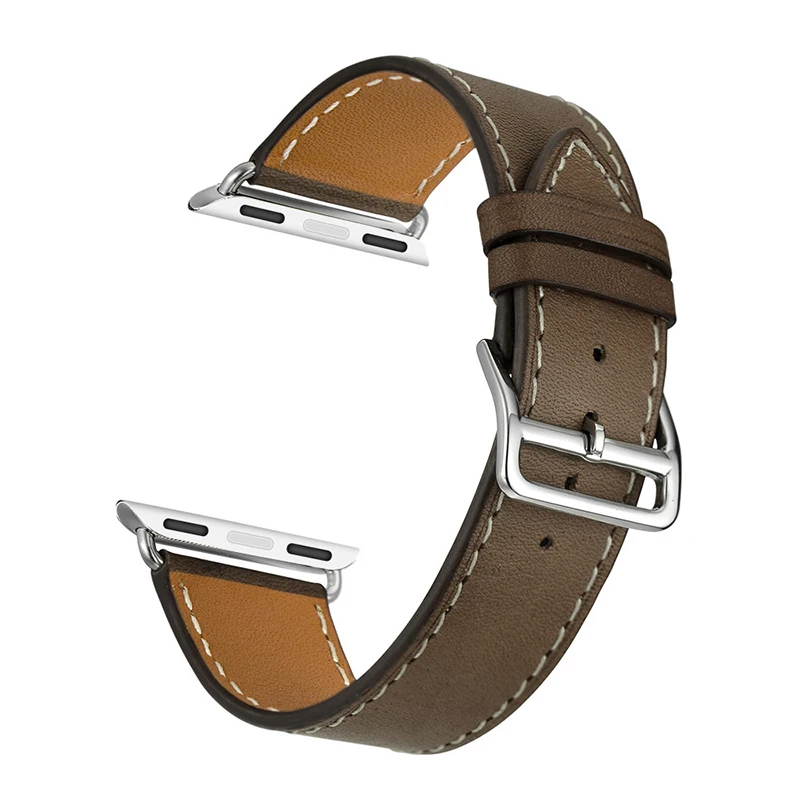 

Leather Band Loop Strap Men Leather Watch Strap Band For Apple Watch 4 3 2 1 Watch band Bracelet, Colorful