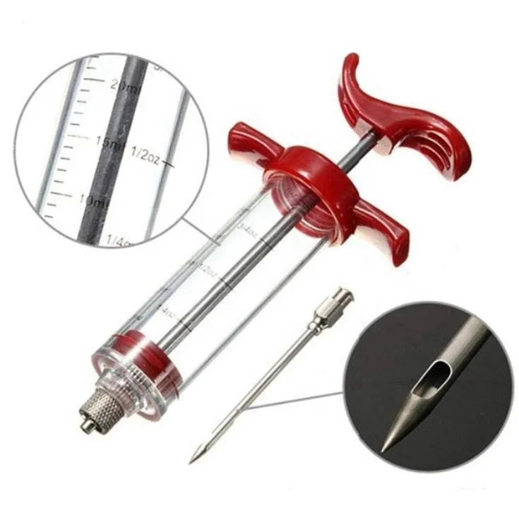 

Christmas gift BBQ Tools Marinade Injector Cooking Meat Poultry Turkey Chicken injector