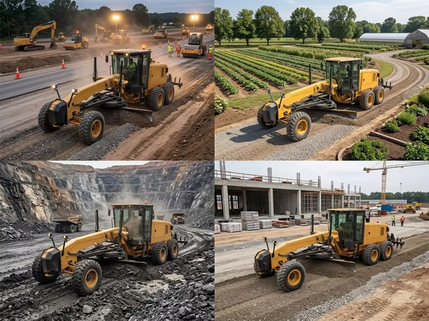 NEW 160KW Road Grader with Wide Blades on Uneven Road Motor Grader for Sale