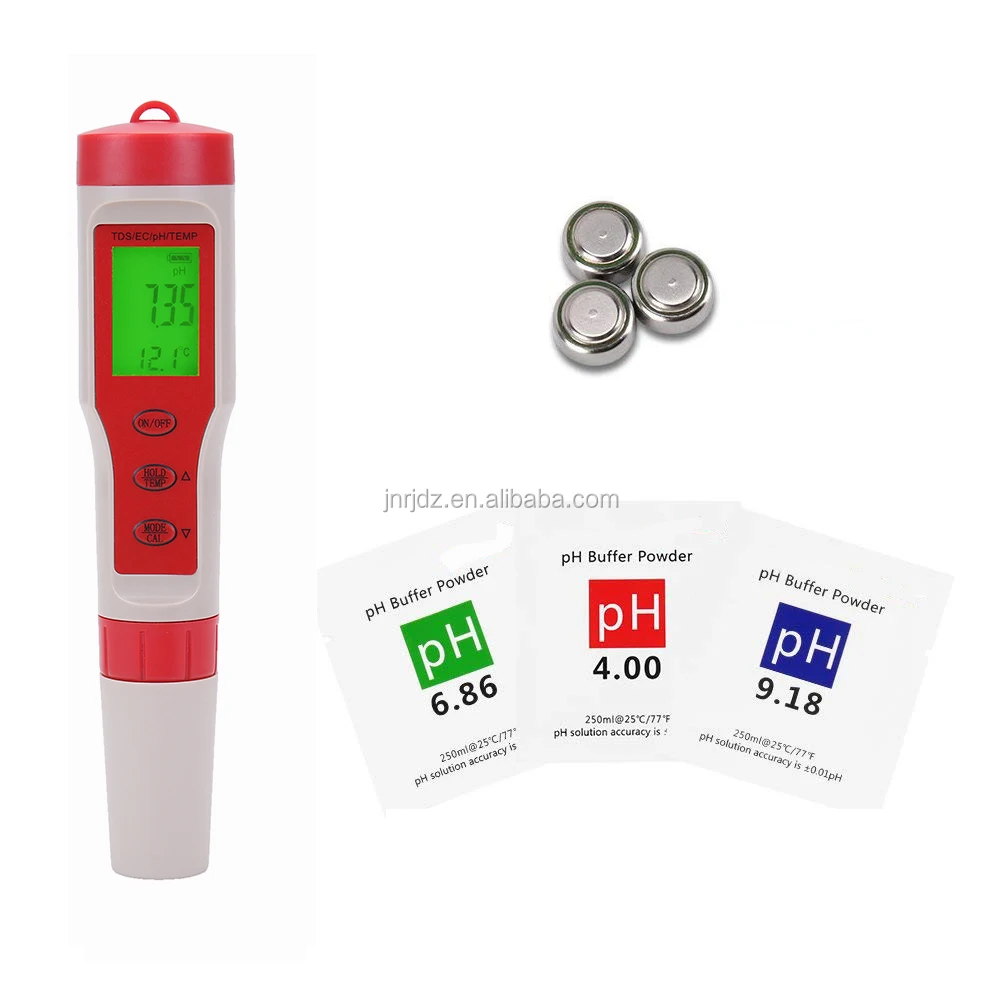 Water Tester 4 In 1 Ph Pen Type Ez 9908 Ph Ec Tds Temp Meter Buy