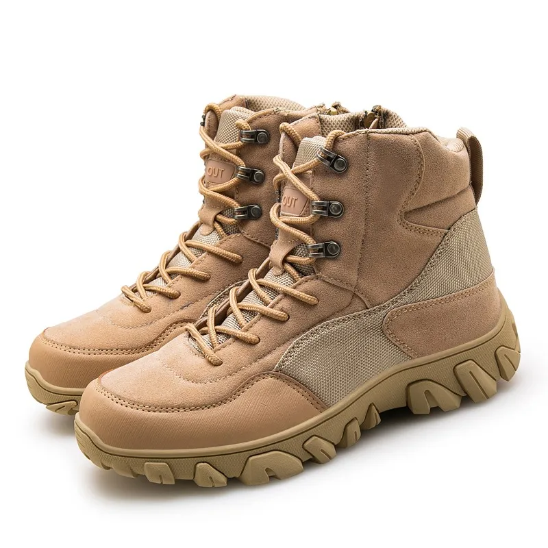 

Outdoor four seasons hard-wearing Army boots hiking boots safety shoes for men