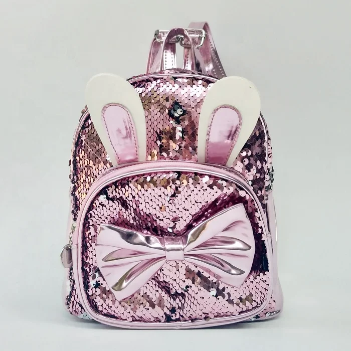 

Kids Girl Sequin Backpack Shining Sequin Bag