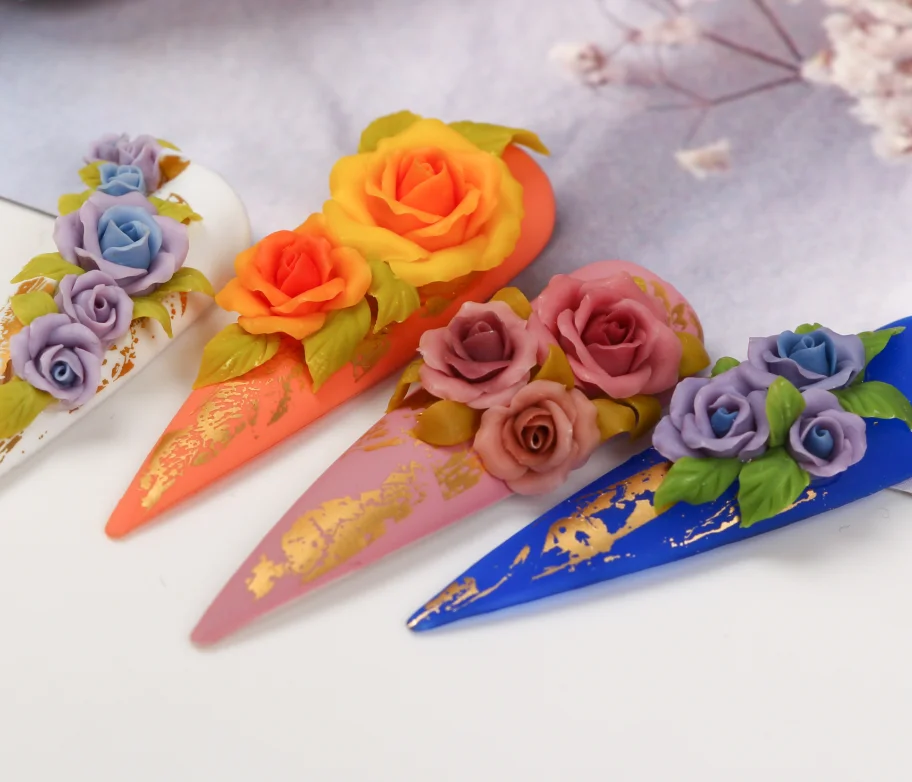 

4D Gel Carving Nail Art Factory, 12 colors