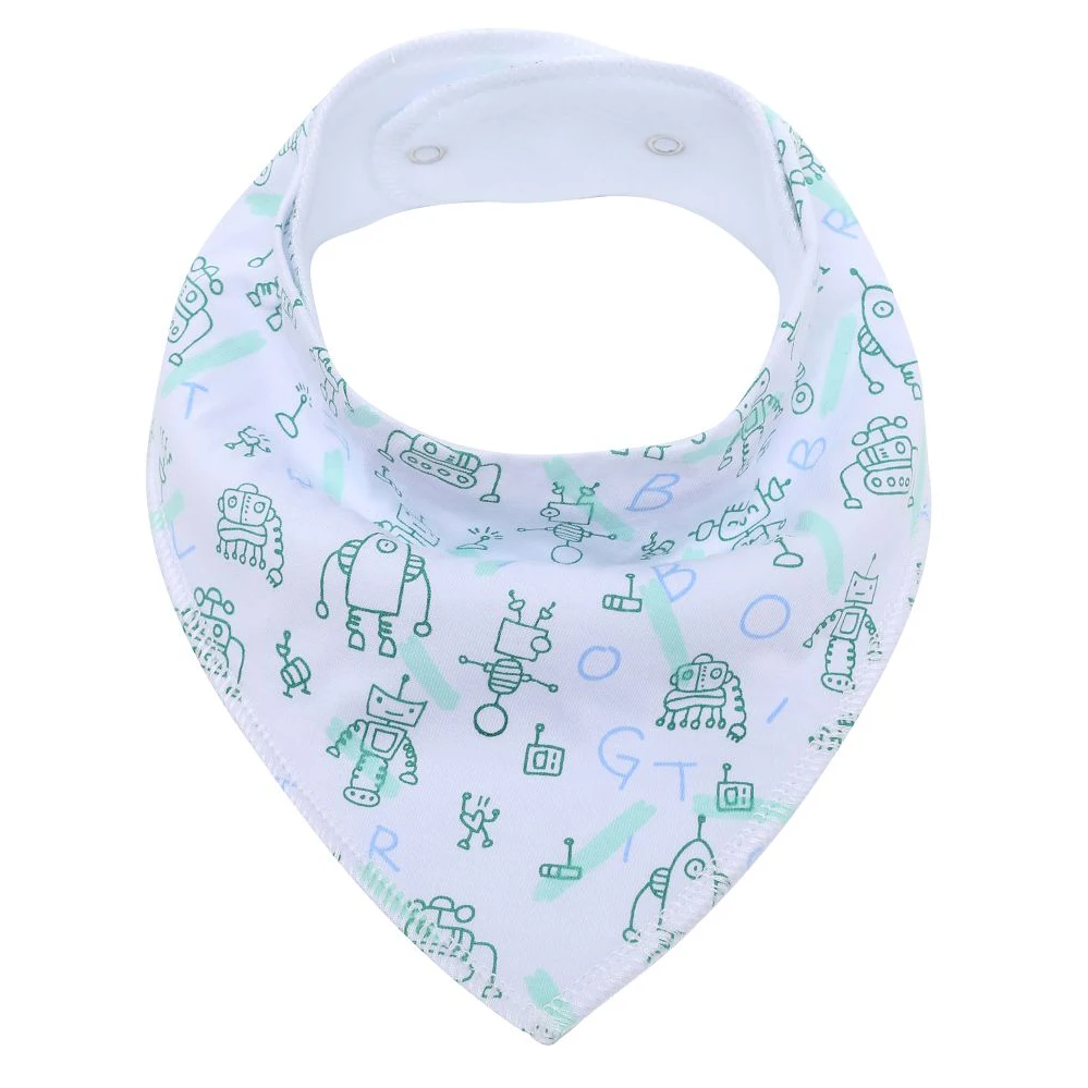 

2021 Soft Embroidered bamboo baby bib, New arrival cotton bandana baby bib cute,Baby bibs, Any paton colour code is avilable