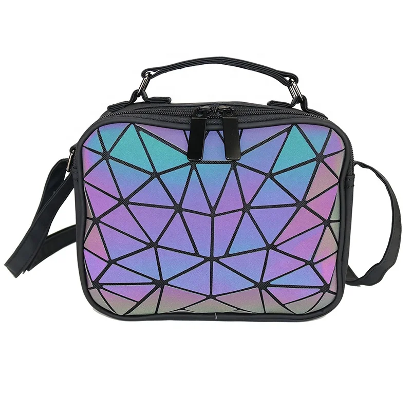 

Factory Women Reflective holographic Geometric Crossbody Bags, Luminous