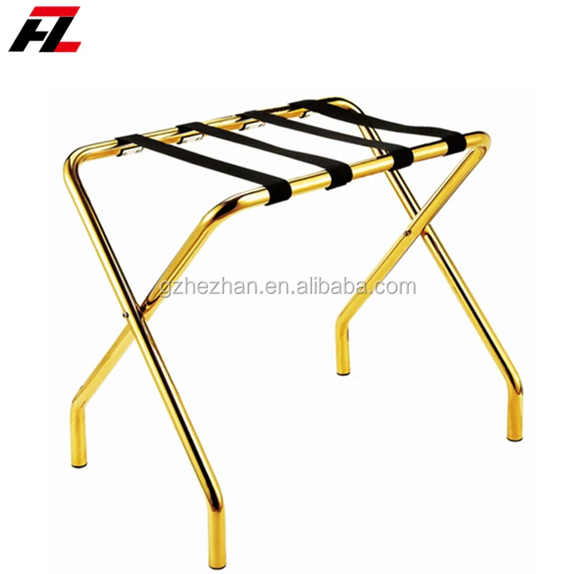 
Foldable Stainless Steel Hotel Guest Room Luggage Rack Backrest Luggage Rack 