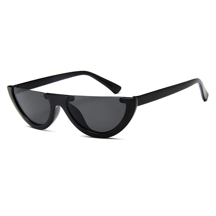 

DOISYER New Fashion Trendy Half Moon Frame Shape cheap Ladies Colorful Lens small cat eye Sun Glasses Sunglasses Women 2021