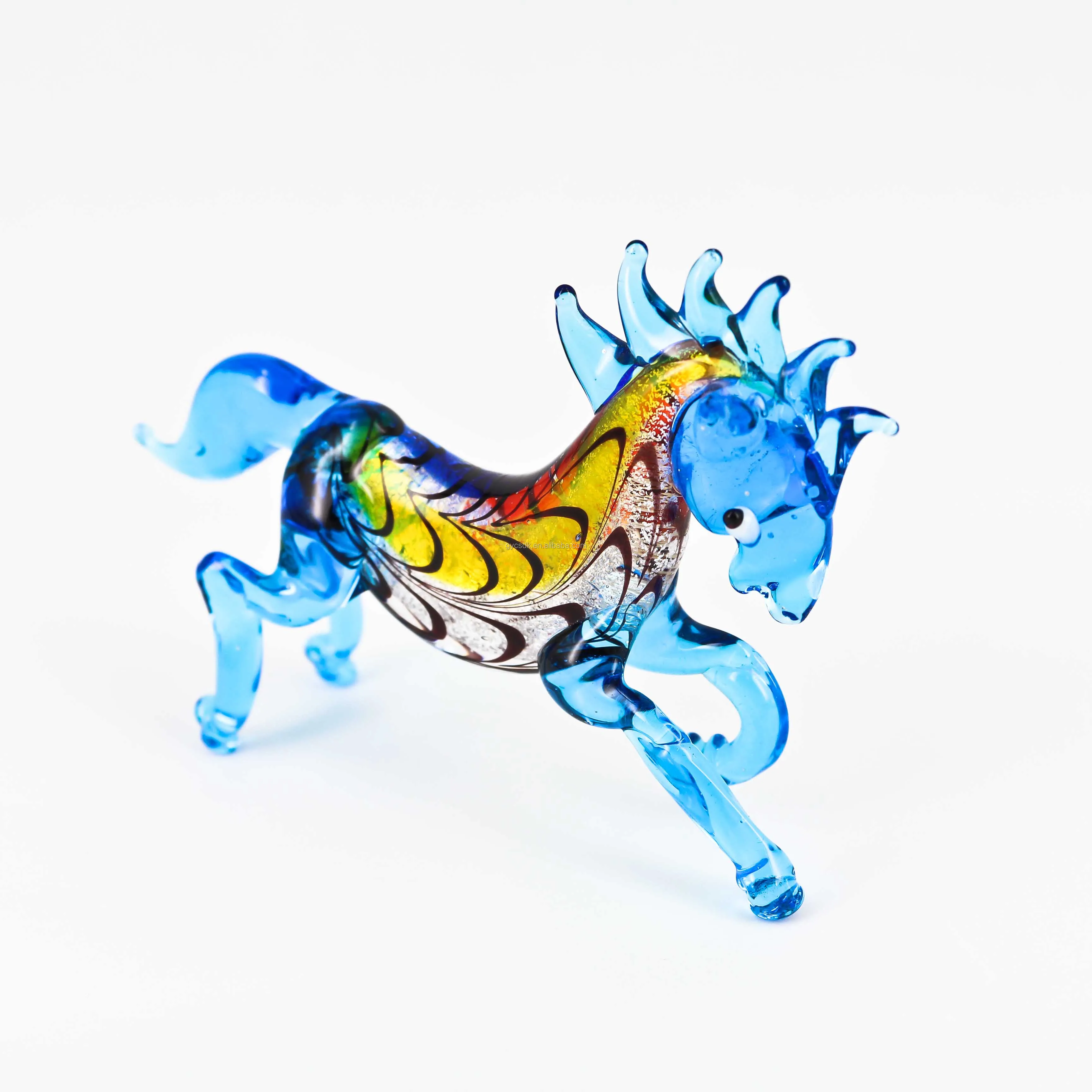 Handmade Blown Murano Glass Animals Figurines,Glass Horse Figurines