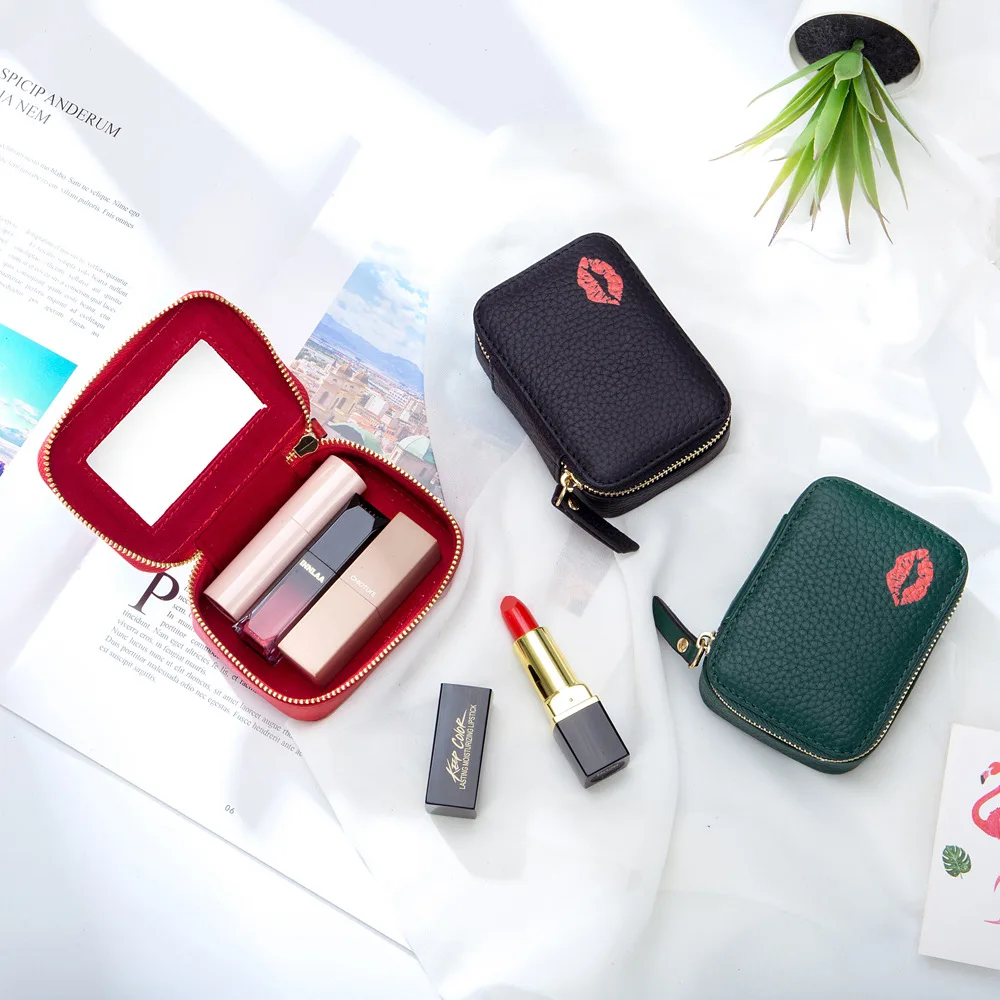 

high quality mini makeup bag Clutch 2021 new style women lipstick bag with mirror wild trend clutch chain small bag, Picture