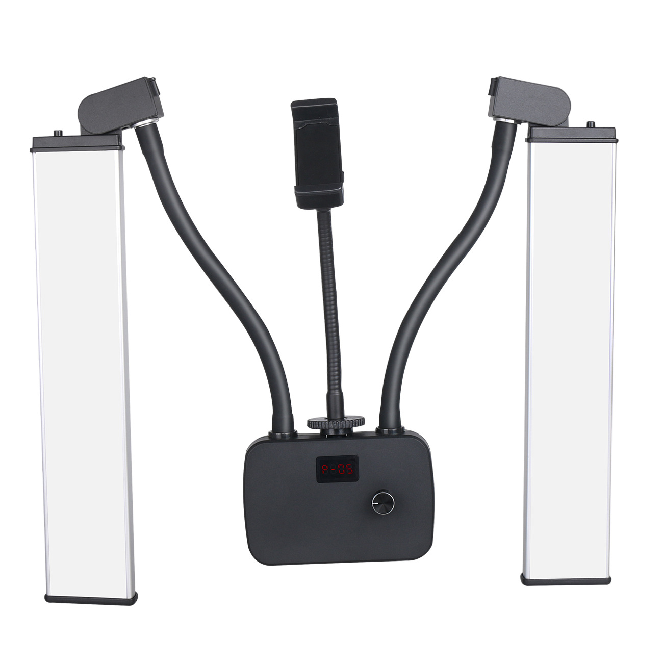

Beauty Salon Adjustable Brightness Double led floor lamp Flexible Arms Two Head Nail Tattoo Eyelash Extension Lamp
