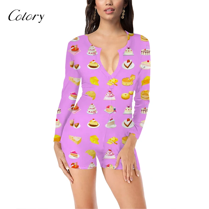

Colory Cami Women Lingerie Corduroy Romper, Picture shows