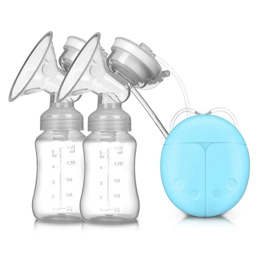

Double Suction Baby Feeder Massage Moms Helper hands free Electric intelligent Breast Pump Bottle Milk Extractor