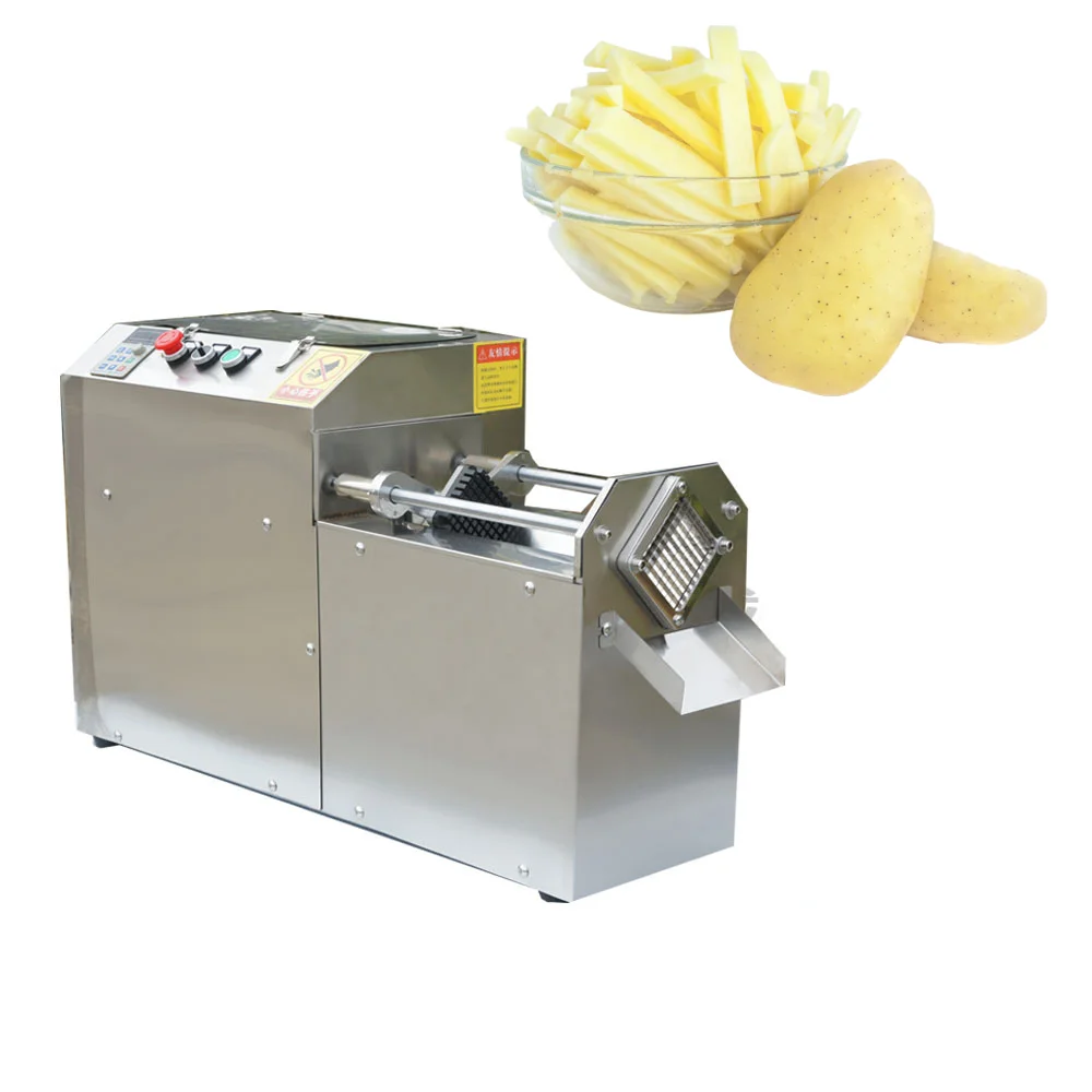 

French Fries Potato Cutting Cutter Machine/ Automatic Stainless Steel Potato Chips Cutter For Sale