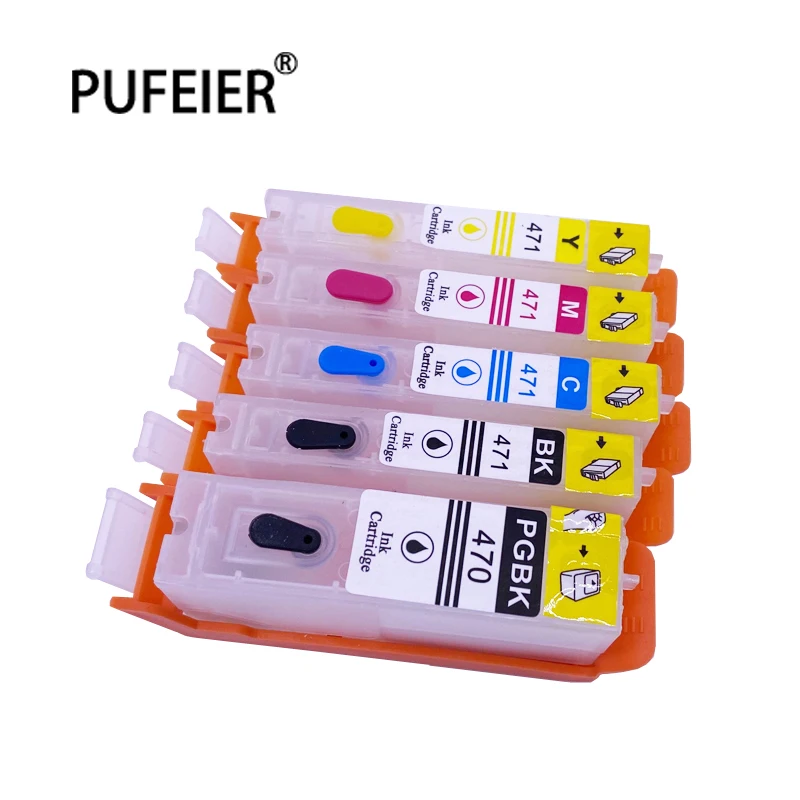 

PGI-770 CLI-771 Empty Refillable Ink Cartridge With Chip For Canon MG6870 MG5770 TS5070 TS8070 PGI770 CLI771 Inkjet Printer CISS