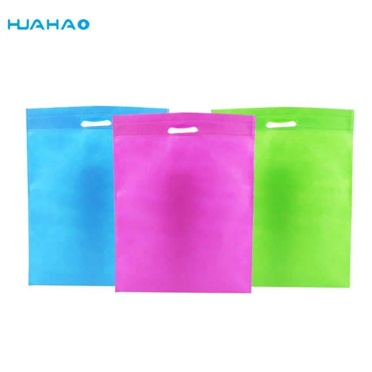 

40*50 Die Cut Bag Non-woven Ultrasonic Handle shopping Bag Logo Printed