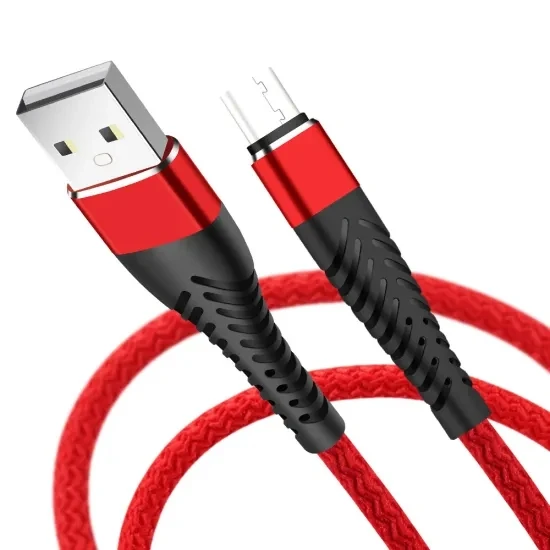 

28AWG Durable Custom logo 1m 2m 3m Fast Quick Sync Data Micro Usb Charger Cable, Red bule white black